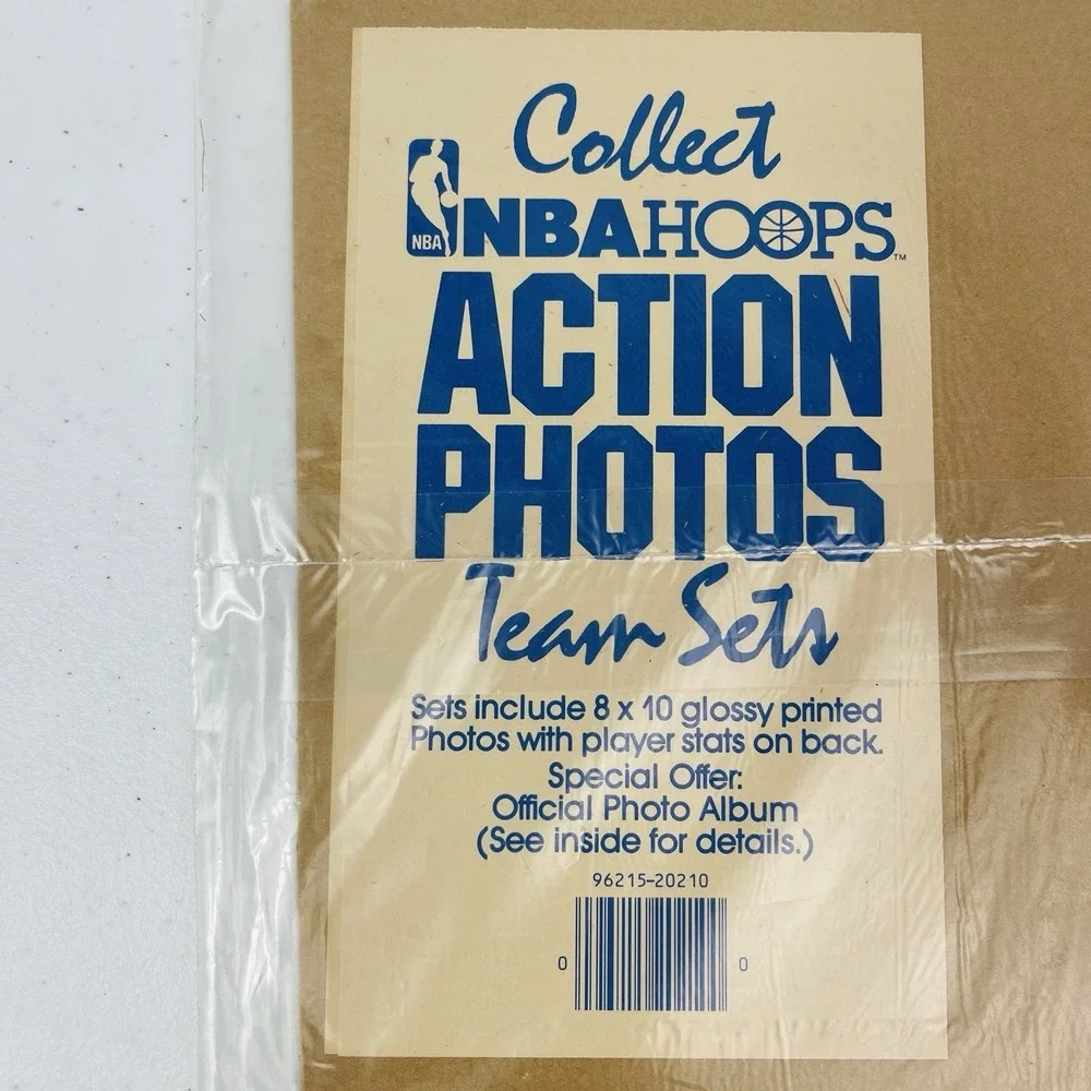 Magic Johnson 1990 NBA Hoops Action Photo 8x10 factory sealed Los Angeles Lakers